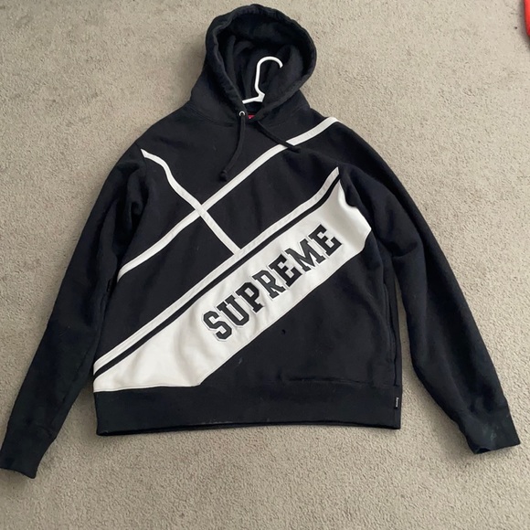 SUPREME DIAGONAL HOODIE - Picture 5 of 5